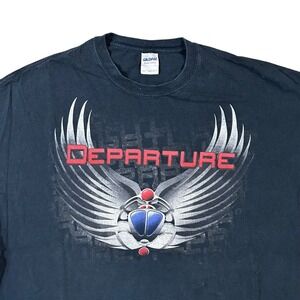Journey Departure Album Men's T-Shirt Tribute Band 2XL Black Short Sleeve